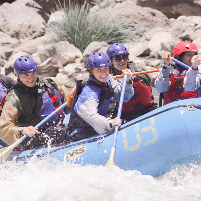 A Briar & Main travel agent white water rafting on Adventures by Disney Peru